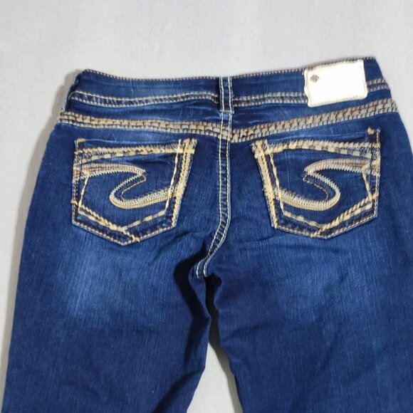 Silver Jeans Suki Skinny women's size 29/29 dark wash blue colour straight leg - Picture 4 of 15